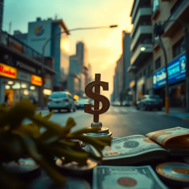 Illustration of the impact of dollar fluctuations on Colombia's economy and financial market