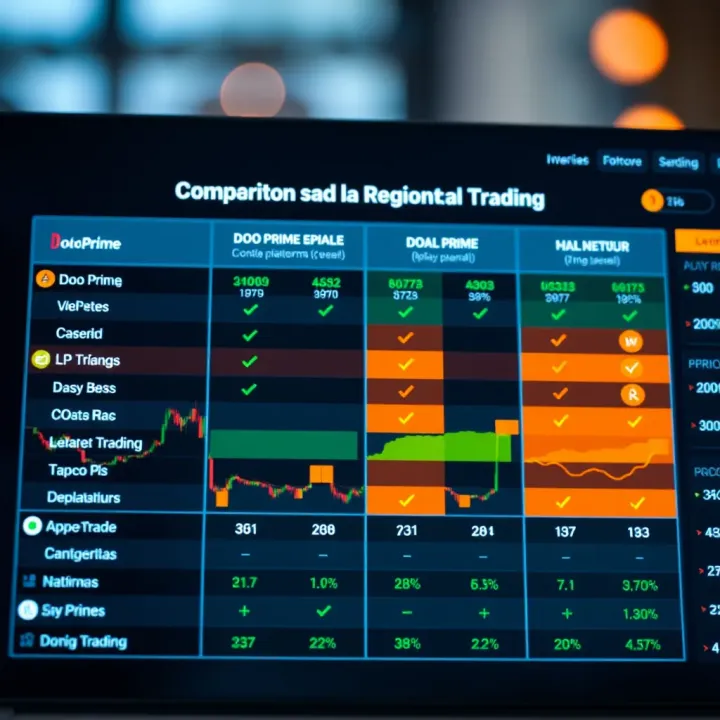 Comparison chart illustrating Doo Prime's features and trading conditions against competitors in Latin America