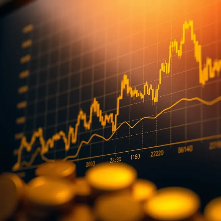 Graph showing economic and fundamental factors influencing gold value compared to the US dollar