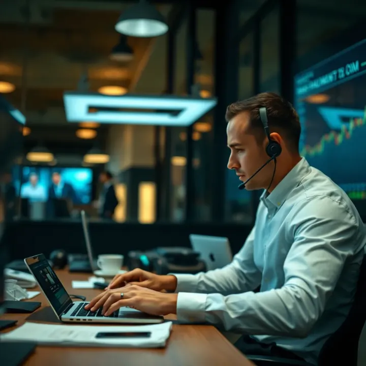 Business environment highlighting fast and efficient communication tools