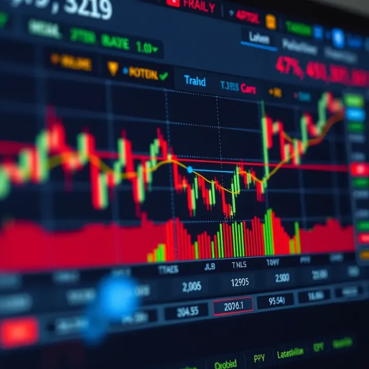 Graphical representation of trading strategies applied to synthetic indices showing trend lines and volatility zones