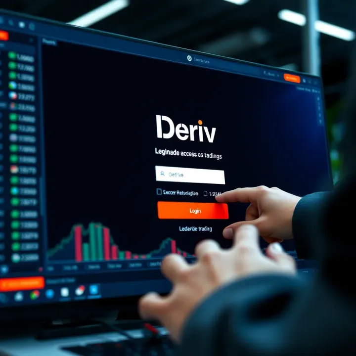 User entering login credentials on a secure trading platform