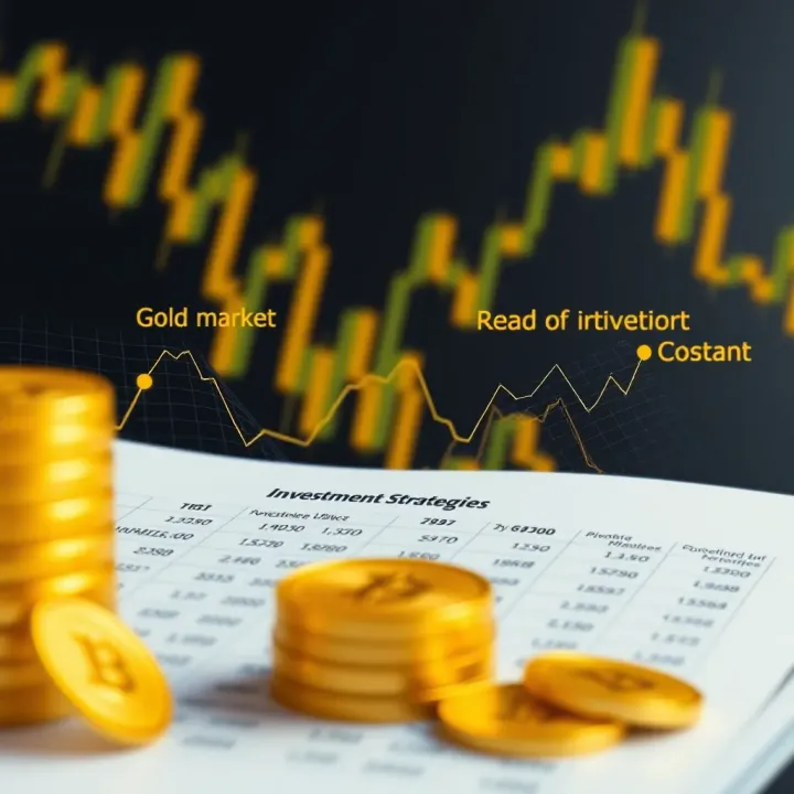 Diagram illustrating investment strategies for optimizing returns in the gold market