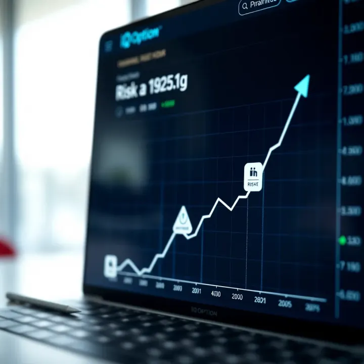 Graph showing an upward trend with icons representing safe investment strategies and risk management