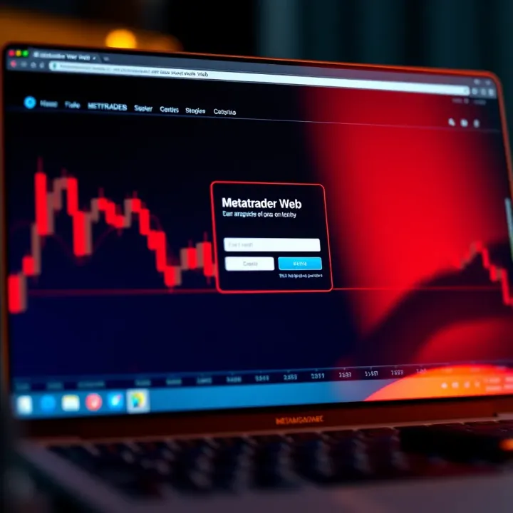 Secure login screen access for Metatrader Web platform on a computer browser