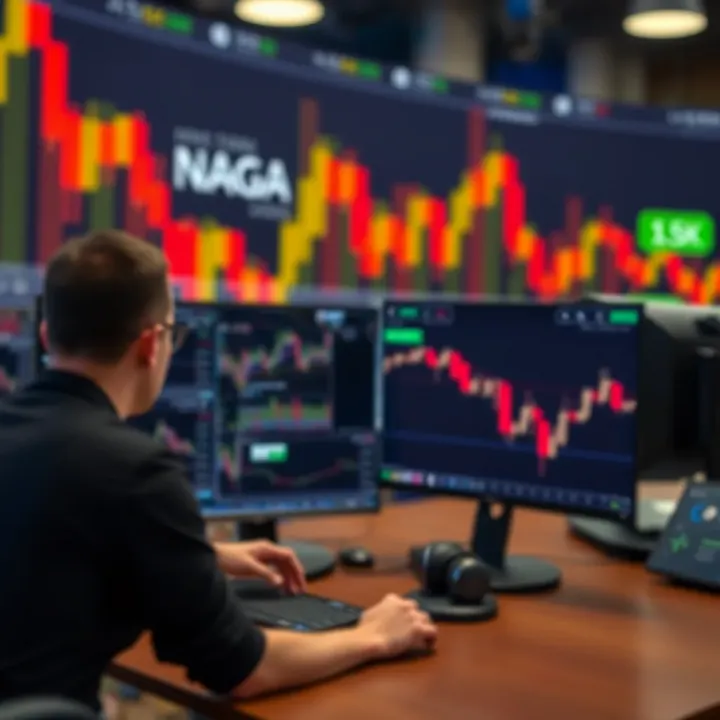 Visual representation of trading advantages and risk management in financial markets