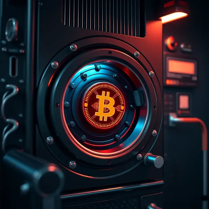 Secure digital vault representing cryptocurrency protection mechanisms