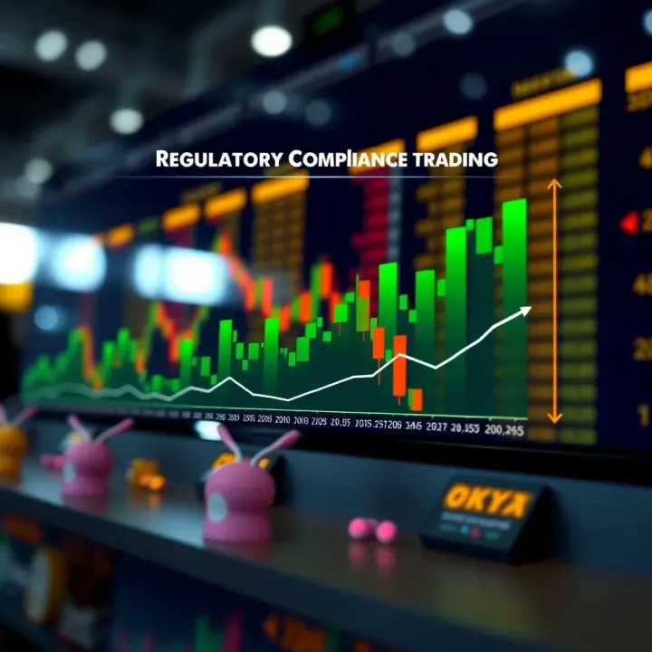Graph showing regulatory compliance and user trust factors for digital currency trading