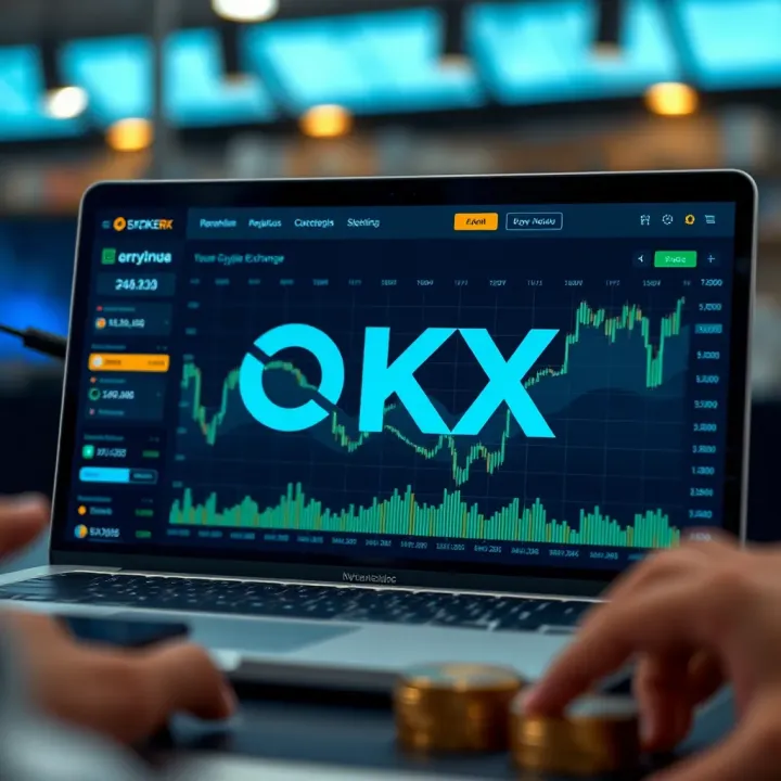 Secure digital cryptocurrency exchange platform interface
