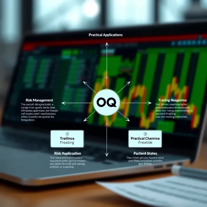 Diagram depicting practical applications and risk management strategies using OQ Option