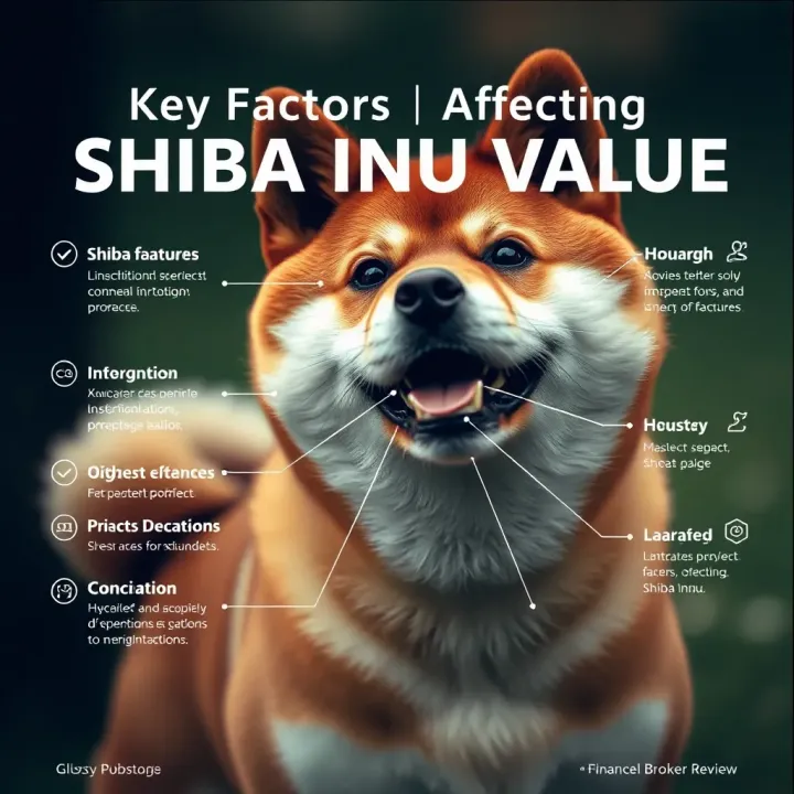 Key Factors Affecting Shiba Inu Value Visual representation of factors influencing Shiba Inu value including project features and expert opinions
