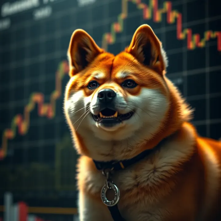 Graph displaying recent price trends and market fluctuations of Shiba Inu cryptocurrency