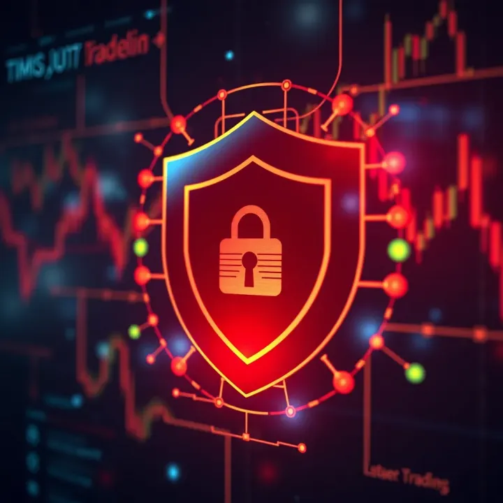 Secure digital shield symbolizing protection measures for safe online trading on Quotex