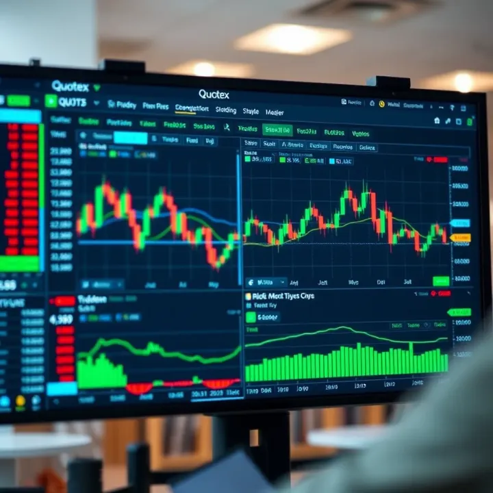 Overview of Quotex trading platform showcasing user interface and trading charts