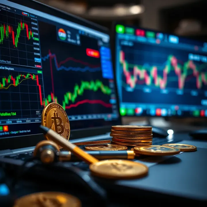 Visual representation of risk management tools and strategies in crypto trading