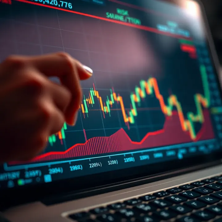 Graph illustrating risk management strategies for online investing