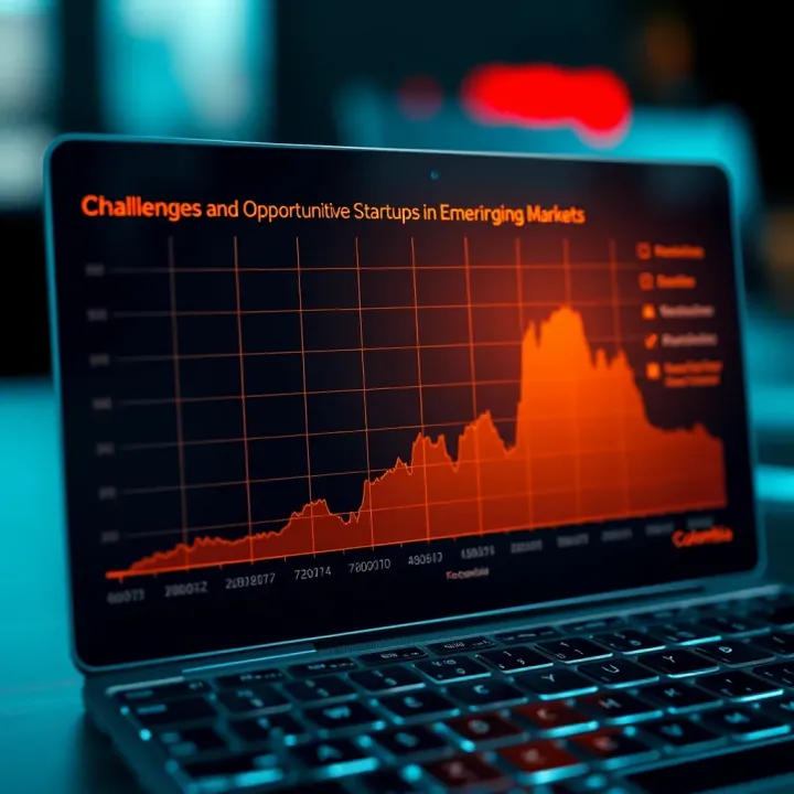 Graph illustrating challenges and opportunities in scaling a startup within emerging markets such as Colombia