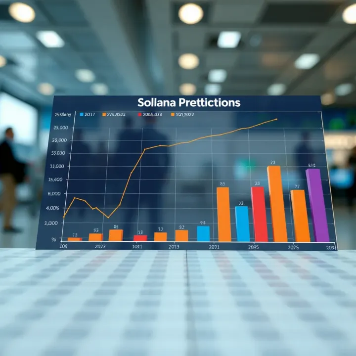 Comparison chart of different prediction methods for Solana's market value