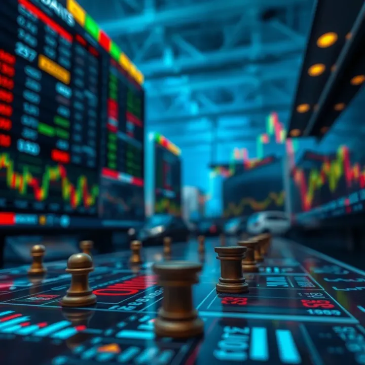 Illustration of strategic investment decisions based on market indicators in Colombian and global trading environments