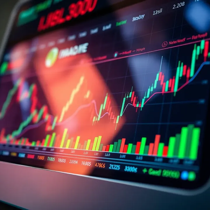 Chart showing strategic trading methods and risk assessment in financial market investments