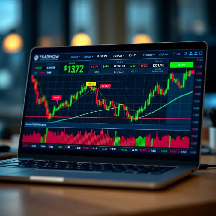 Integration of Synthetic Assets with TradingView for Strategic Investing Graph showing the integration of synthetic assets in TradingView platform highlighting investment strategies and risk management