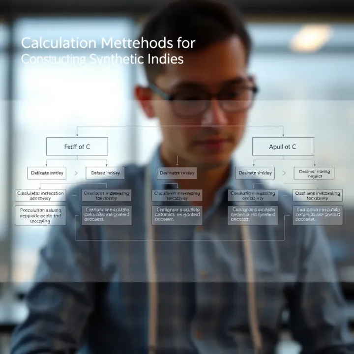 Flowchart showing common calculation methods used to construct synthetic indices in various applications