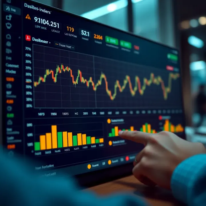 Dashboard showing data interpretation and benefits of using a synthetic indices calculator