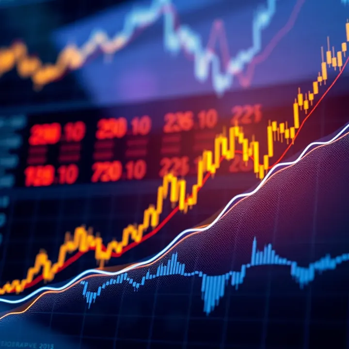 Graph showing the synthesis of multiple financial indicators into a single composite index