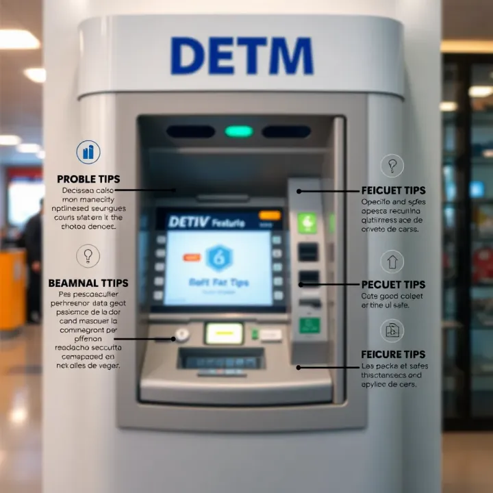 Security Features and Safe Usage of Deriv ATMs Graphic showing security features and safe usage tips for Deriv ATMs
