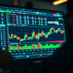 Advanced charting features on TradingView used for developing and testing trading strategies in Deriv