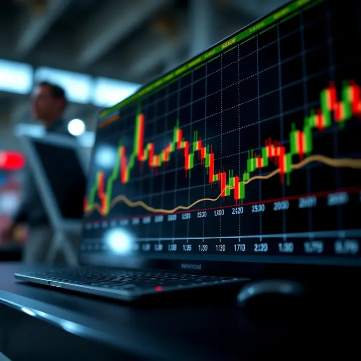 Graph showing recent trends in the EUR/USD currency pair with indicators and price movements