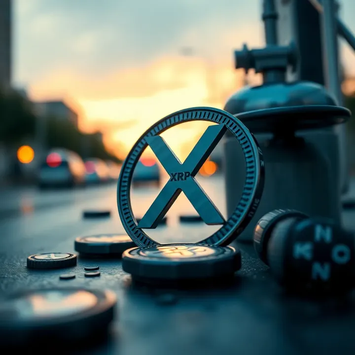 Visual representation of regulatory environment and institutional demand impact on XRP